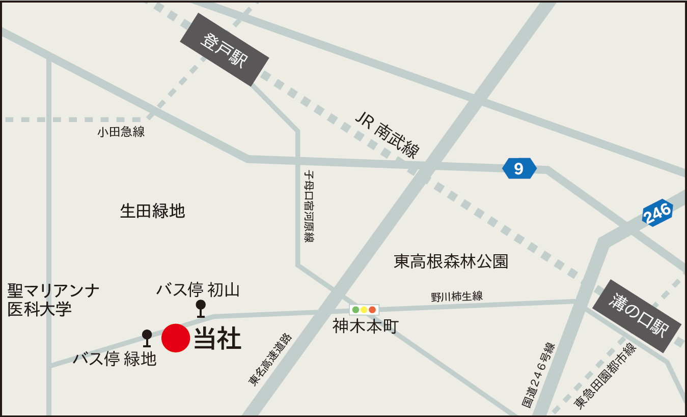 森田テックへのアクセスマップ